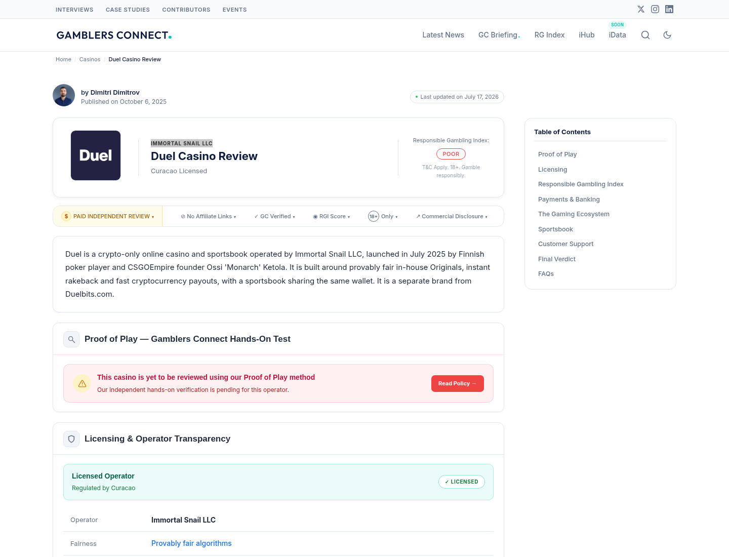 gamblersconnect.com tarihli kanıt görüntüsü